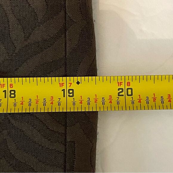 Ann Taylor Brown Textured Print Office To Date Night Pencil Skirt NWOT Size 6 - Picture 11 of 12